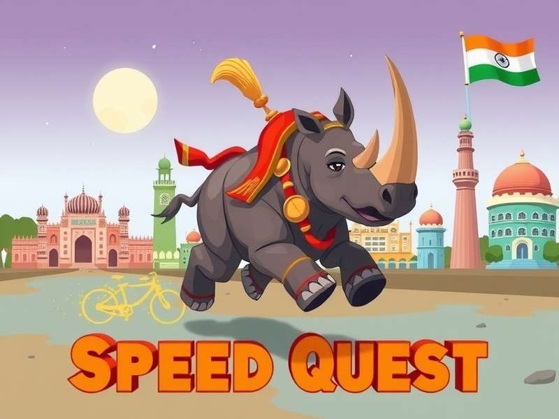 Raipur Rhino Speed Quest - Collage Of Raipur Landmarks In-Game